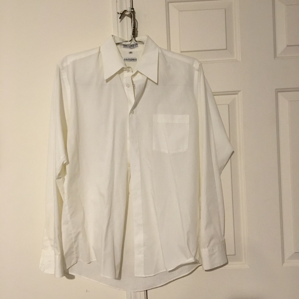 Men’s Armando white button down